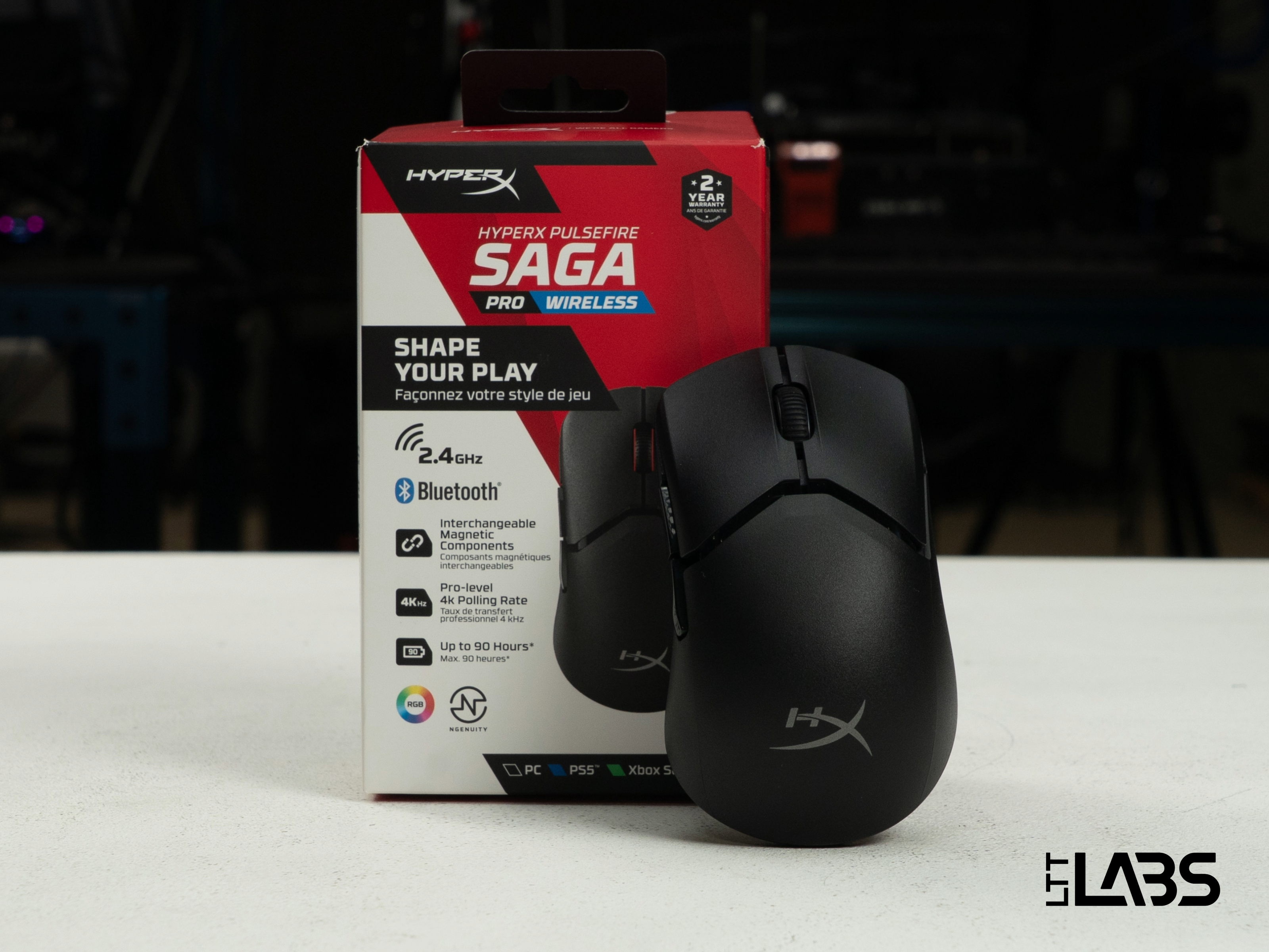 HyperX SAGA PRO WIRELESS マウス本体 HyperX Pulsefire SAGA pro wireless | LTT Labs